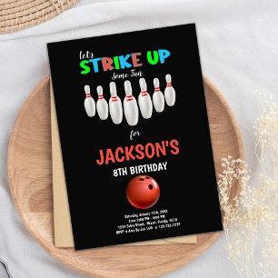 Editable Kids Strike Party laden Einladung