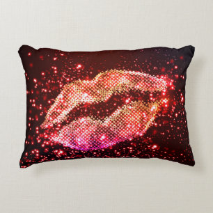 Editable Lip Illustration: Einfaches Grafikdesign Dekokissen