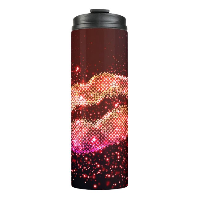 Editable Lip Illustration: Einfaches Grafikdesign Thermosbecher (Vorderseite)