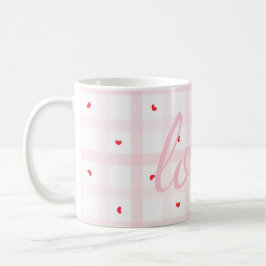Editable Love Heart Pattern Cute Romantic Seamless Kaffeetasse