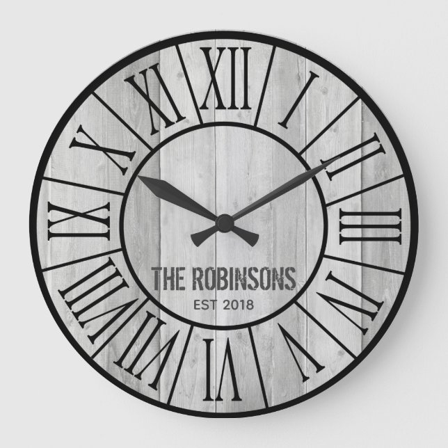 ÉDITABLE Maison de ferme familiale Horloge - Bois  (Recto)