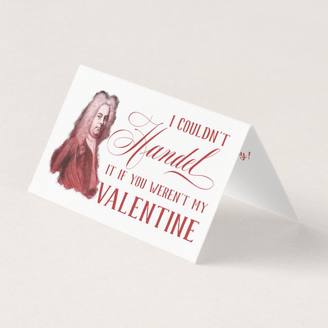 EDITABLE musique classique avec Handel Valentine C (Front)