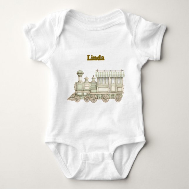  Editable Neutral Baby Bodysuit Strampler (Vorderseite)