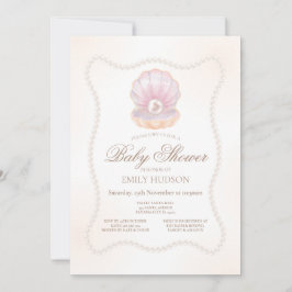 Editable Pearl Invitation Einladung