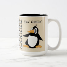 Editable Percius die Penguin-Kaffee-Tasse