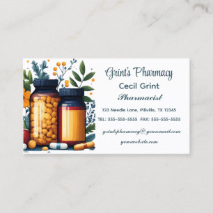 Editable Pharmacist Visitenkarte