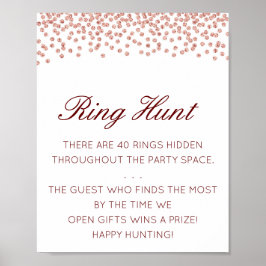 Editable Ring Hour Brautparty Game Poster