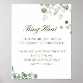 Editable Ring Hour Brautparty Game Poster