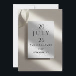 Editable Save the Date Wedding Invitation” Einladung<br><div class="desc">Celebrate your special day with this elegant minimalist wedding invitation.  
Perfect for save-the-date cards or wedding announcements,  this design features clean lines and modern typography.</div>