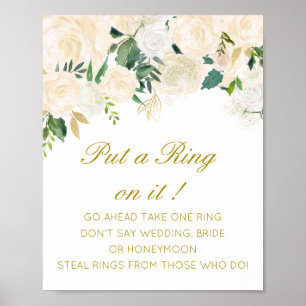 Editable Setzen Sie einen Ring auf das Brautparty Poster