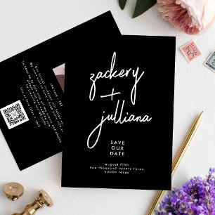 Editable Stylish NAMES   Foto Custom Save The Date