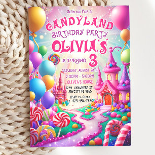 Editable Sweet Celebration Birthday Einladung