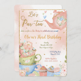 Editable Tee-Party Einladung