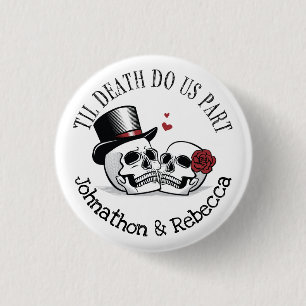 Editable Til Death Do us Part Wedding Button