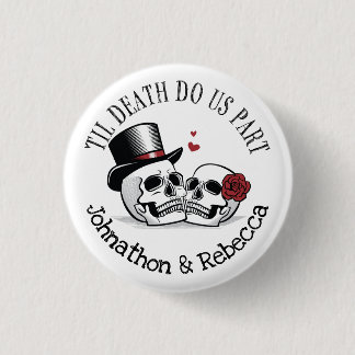 Editable Til Death Do us Part Wedding Button