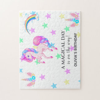 Editable Unicorn Geburtstagsparty