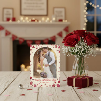 Editable Valentine Photo – Personalized Love Card Feiertagskarte