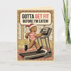 EDITABLE Vintag Funny Christmas Card Feiertagskarte