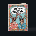 EDITABLE Vintag Funny Christmas Card Feiertagskarte<br><div class="desc">Vintage Weihnachtskarte mit Rentier im Urlaub! Personalisieren Sie es und senden Sie es als Sofortdownload an Ihre Freunde und Familie. Diese Weihnachtskarte ist auch vollständig editierbar, sodass Sie die Grüße bearbeiten können, oder verlassen, wie es ist, und unterschreiben Sie es mit allen Ihren Namen. Im Innern befindet sich ein dekorativer...</div>