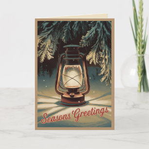 EDITABLE Vintag Xmas Christmas Card Feiertagskarte