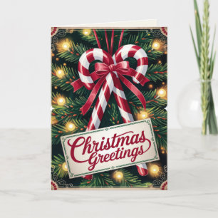 EDITABLE Vintag Xmas Christmas Card Feiertagskarte