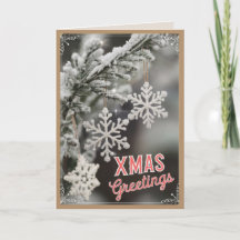 EDITABLE Vintag Xmas Christmas Card