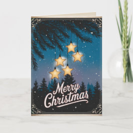 EDITABLE Vintag Xmas Christmas Card Feiertagskarte