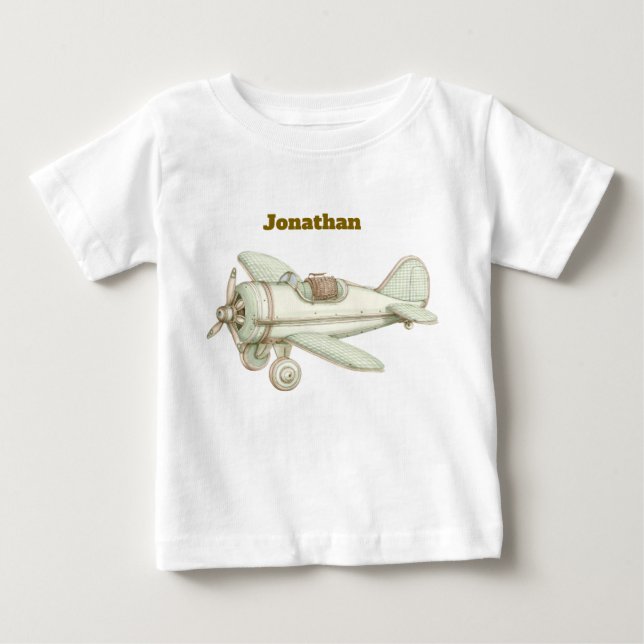 Editable Vintage Neutral Baby T-Shirt  (Devant)