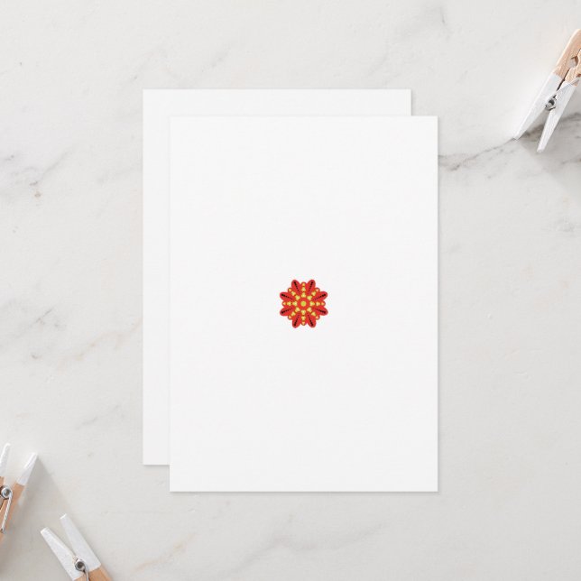Editable Watercolor Floral Wedding Einladung (Vorderseite/Rückseite Beispiel)