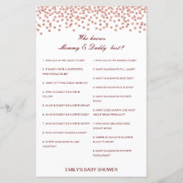 Editable Wer kennt Mommy und Daddy Best?