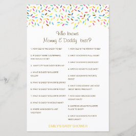 Editable Wer kennt Mommy und Daddy Best?