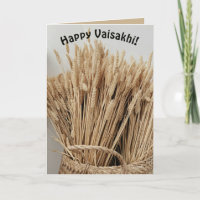 Editable Wheat Happy Vaisahki