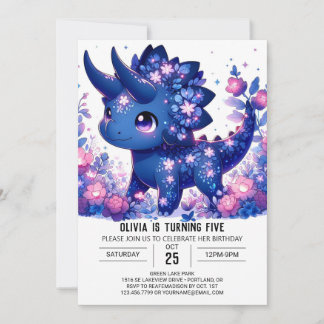 Editable Wild Dinosaur Digital Geburtstag Einladung