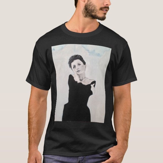 Edith Piaf Portrait Painting Classic T - Shirt (Vorderseite)