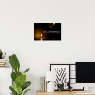 Edith Wharton Inspiration Zitat "Licht" Poster