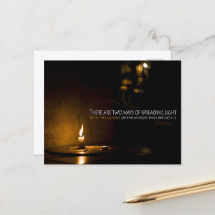 Edith Wharton Inspiration Zitat "Licht" Postkarte