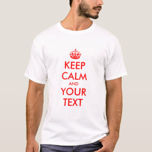 Editierbar Behalten Calm T Shirts für Damen und He