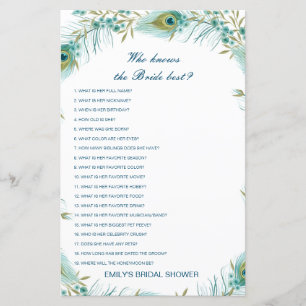 Editierbar wer Bride Best Brautparty Game kennt