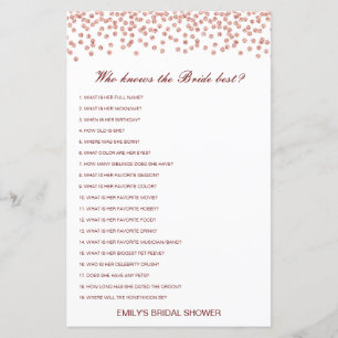 Editierbar wer Bride Best Brautparty Game kennt