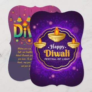 Editierbare Diwali-Karte mit Nachricht.