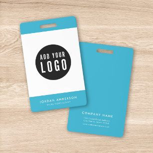 Editierbare Farben Hinzufügen eines Logos einfach Ausweis