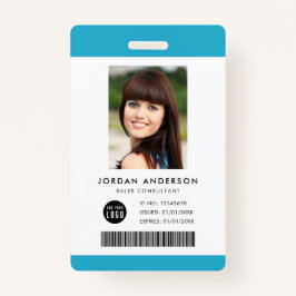 Editierbare Foto-ID für das Logo hinzufügen Strich Ausweis