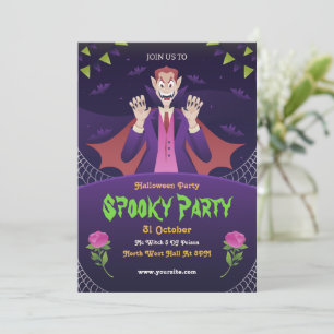 Editierbare Halloween-Einladung, Halloween-Party Einladung