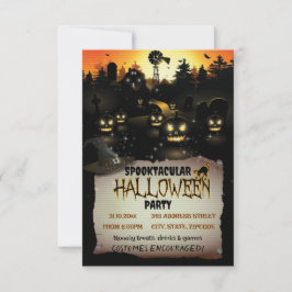 Editierbare Halloween-KostümParty Einladung