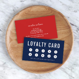 Editierbare Hintergrundfarbe Einfache Treuekarte