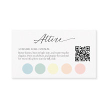 Editierbare Hochzeitskleidungskode mit QR