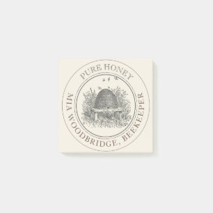 Editierbare Honig Bienenzüchter Skep Post Anmerkun Post-it Klebezettel