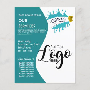 editierbare individuelle Reinigungsdienste für die Flyer