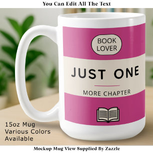 Editierbare klassische Retro-Paperback-Buchcover i Kaffeetasse