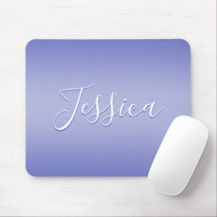 Editierbare Kursivschrift Weiß und Violett Mousepad